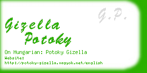 gizella potoky business card